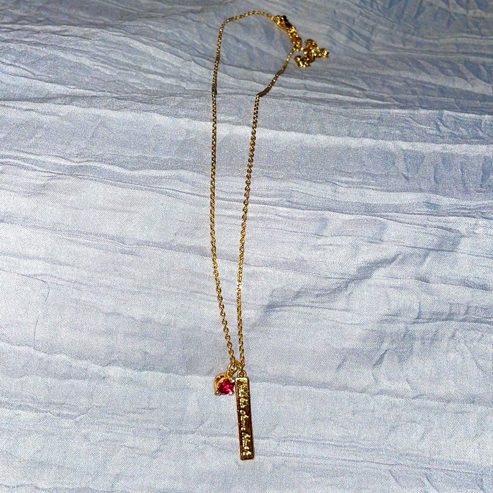 Euc Kate spade birthstone necklace (October) gold